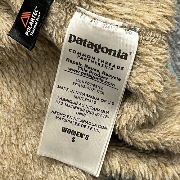 Patagonia Pullover Womens Small Fleece Polartec Thermal Pro Snap Neck Outdoors - Picture 7 of 11